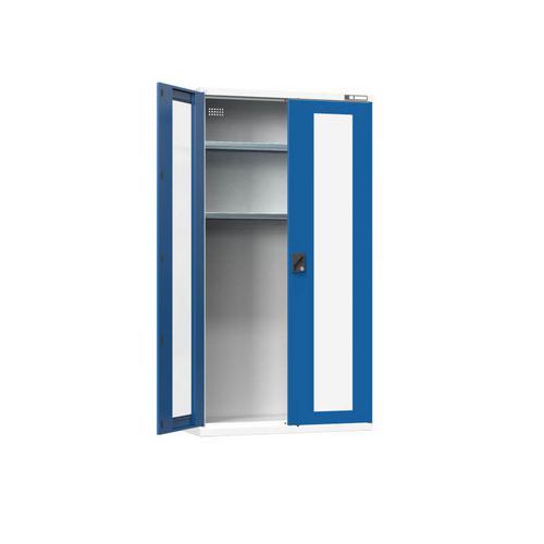 Műhelyi töltőszekrények, 1044 x 405 x 1950 mm, üveg