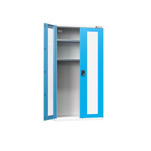 Műhelyi töltőszekrények, 1044 x 405 x 1950 mm, üveg