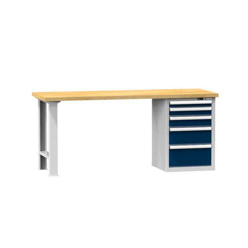 Műhelyasztalok KOMBI HB5820, 2000 x 800 x 890 mm, BÜKK