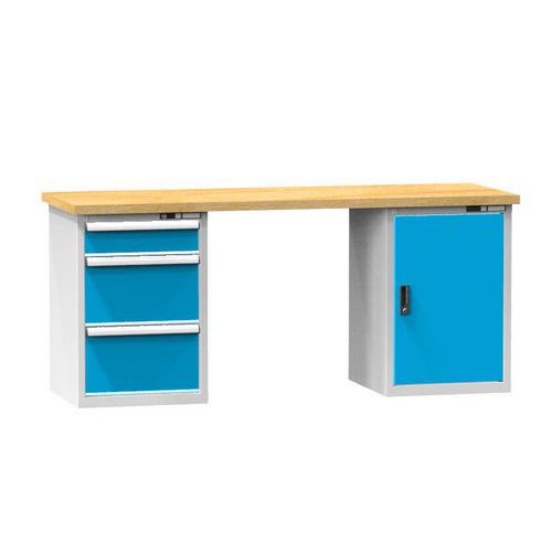 Műhelyasztalok KOMBI LM4815, 1500 x 800 x 880 mm, MULTIPLEX