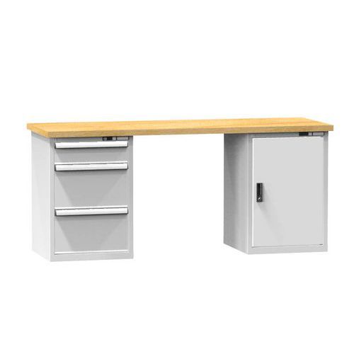 Műhelyasztalok KOMBI LM4815, 1500 x 800 x 880 mm, MULTIPLEX