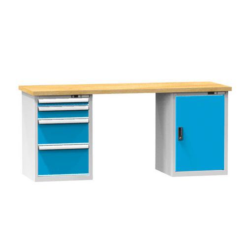 Műhelyasztalok KOMBI MB4720, 2000 x 700 x 880 mm, BÜKK