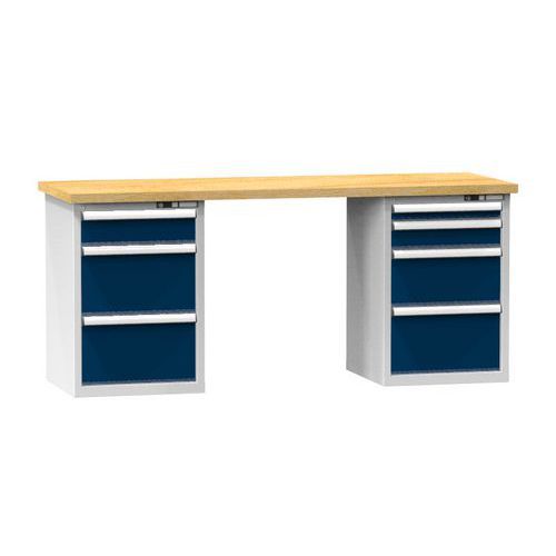 Műhelyasztalok KOMBI NB4820, 2000 x 800 x 880 mm, BÜKK