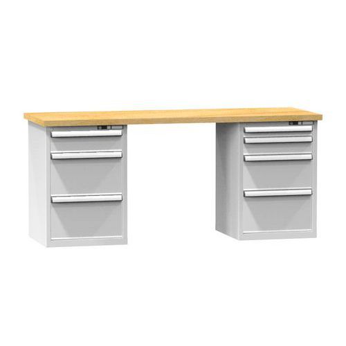 Műhelyasztalok KOMBI NB4820, 2000 x 800 x 880 mm, BÜKK