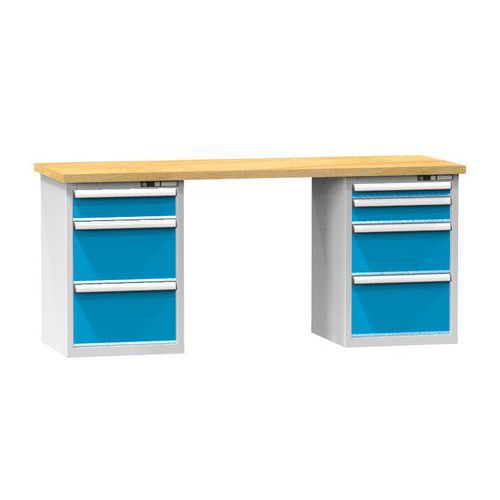 Műhelyasztalok KOMBI NB5715, 1500 x 700 x 890 mm, BÜKK