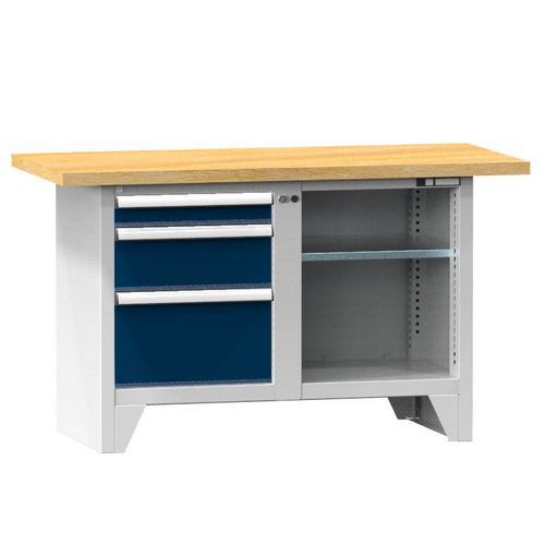 Moduláris műhelyasztalok PS1-4M, 1500 x 700 x 880 mm, MULTIPLEX