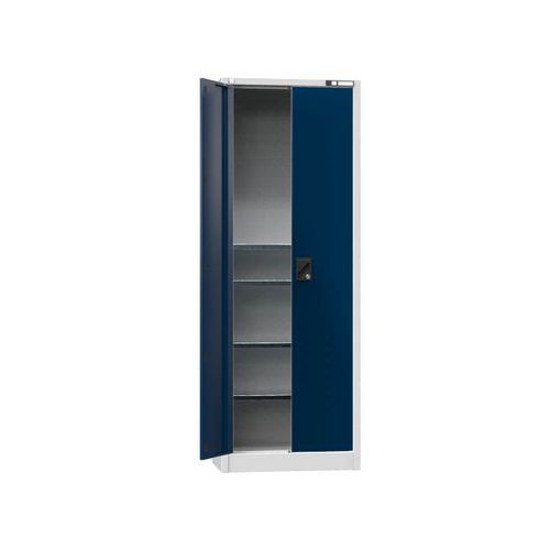 Univerzális fém szekrények UK2, 1950 x 700 x 400 mm, 4 polcos, szürke Univerzális fém szekrények UK2, 1950 x 700 x 400 mm, 4 polcos, szürke