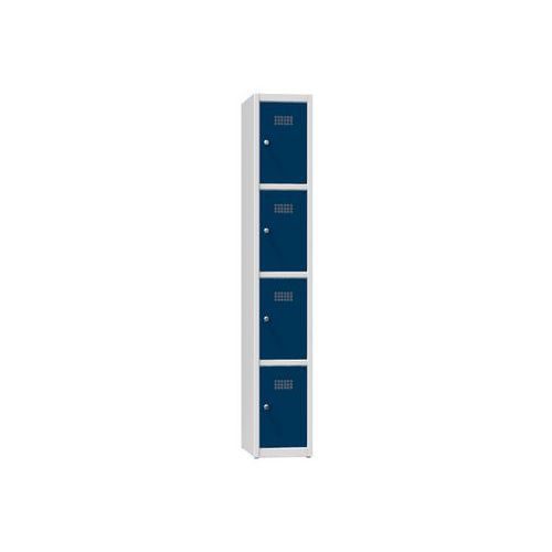 Fém szekrények, 4 doboz, 1850 x 300 x 500 mm, szürke Fém szekrények, 4 doboz, 1850 x 300 x 500 mm, szürke
