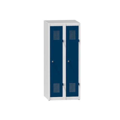 Fém szekrények, 2 ajtós, lábazaton, 500 x 500 x 1200 mm Fém szekrények, 2 ajtós, lábazaton, 500 x 500 x 1200 mm