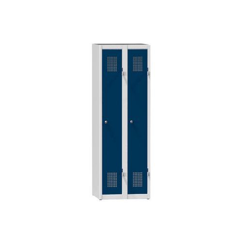 Fém szekrények, 2 ajtós, lábazaton, 500 x 500 x 1500 mm Fém szekrények, 2 ajtós, lábazaton, 500 x 500 x 1500 mm