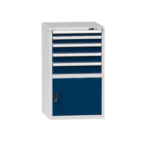 Műhely fiókos szekrények ZB, 1215 x 731 x 753 mm, 5 fiók, 1 szekrény, szürke Műhely fiókos szekrények ZB, 1215 x 731 x 753 mm, 5 fiók, 1 szekrény, szürke