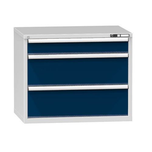 Műhely fiókos szekrények ZG, 3 fiókos, 840 x 1037 x 753 mm, szürke