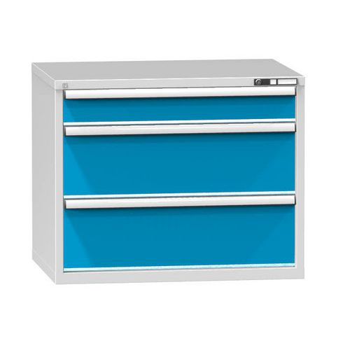 Műhely fiókos szekrények ZG, 3 fiókos, 840 x 1037 x 753 mm, szürke