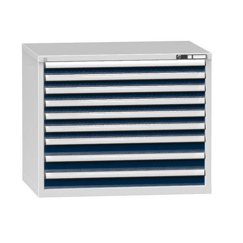 Műhely fiókos szekrények ZG, 9 fiókos, 840 x 1037 x 753 mm, szürke