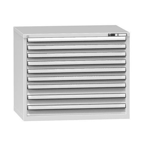 Műhely fiókos szekrények ZG, 9 fiókos, 840 x 1037 x 753 mm, szürke