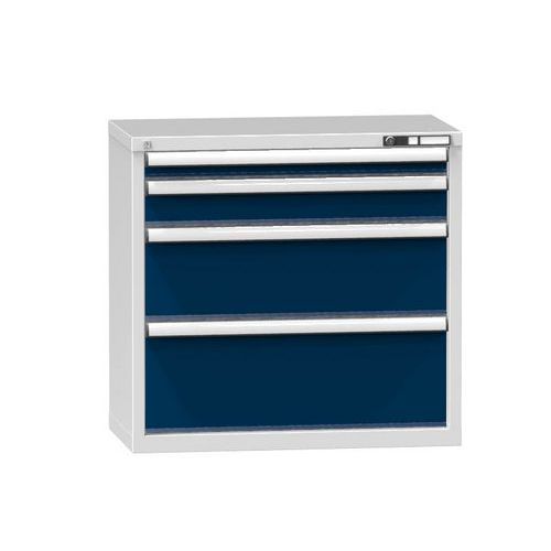 Műhely fiókos szekrények ZR, 4 fiókos, 840 x 884 x 464 mm, szürke