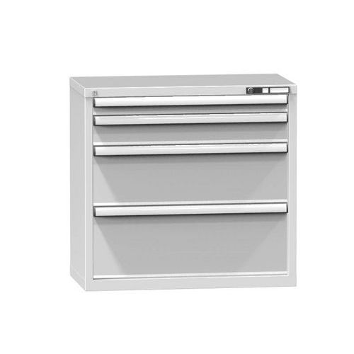 Műhely fiókos szekrények ZR, 4 fiókos, 840 x 884 x 464 mm, szürke