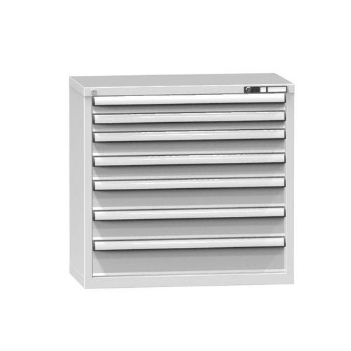 Műhely fiókos szekrények ZR, 7 fiókos, 840 x 884 x 464 mm, szürke