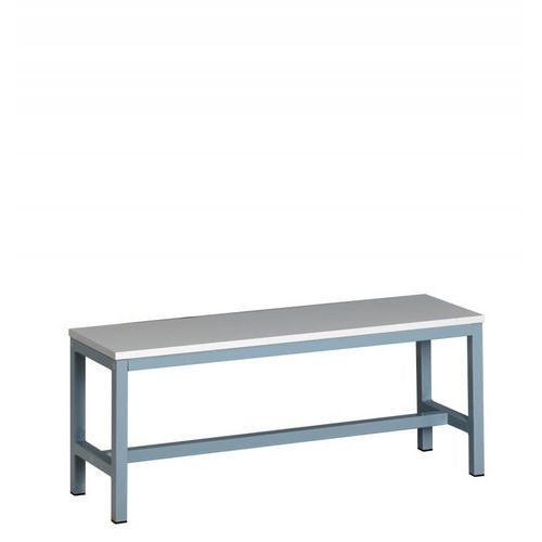 Öltözőpad, 400 x 1500 x 300 mm, szürke
