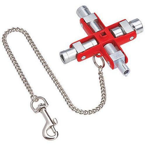 Knipex univerzális kulcs elosztódobozokhoz, 90 mm-es zárrendszerrel