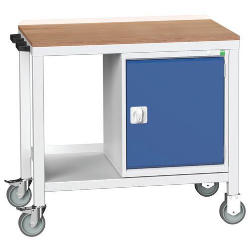 Bott Verso Weld mobil műhelyasztalok szekrénnyel, szélesség 100 cm, multiplex/acél
