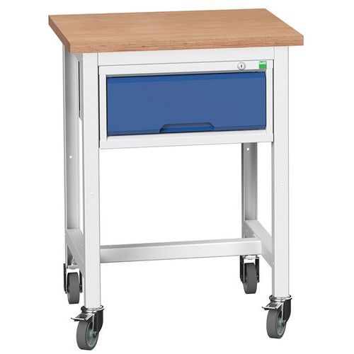 Bott Verso Storage mobil műhelyasztalok fiókkal, szélessége 70 cm, multiplex/linóleum