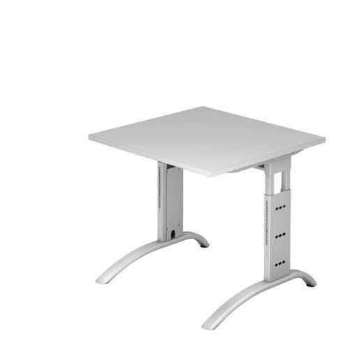 Baron Mittis állítható magasságú irodai asztal, 80 x 80 x 65 - 85 cm, egyenes kivitel