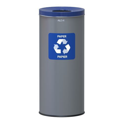 EKO fém szemetes kosarak szelektív hulladékhoz, 45 l térfogat