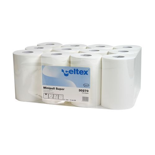 Celtex Lux kézi papírtörlők 2 rétegű, 212 lap, fehér, 12 db