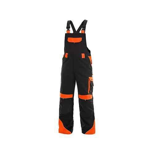 CXS Sirius Brighton férfi munkaruha nadrág fényvisszaverő elemekkel, fekete/narancssárga