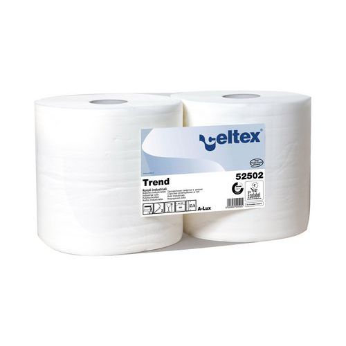 Celtex White Trend ipari papírtörlők 2 rétegű, 800 lap, 2 db
