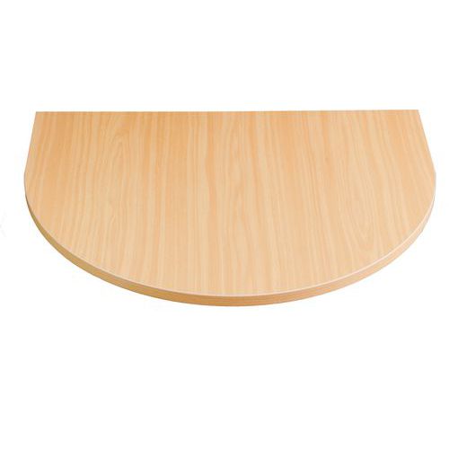 Combi tárgyalóasztal lemezei, 80 x 60 cm, félkör