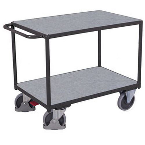 Fogantyús polcos kocsik, 500 kg-ig, 2 polccal