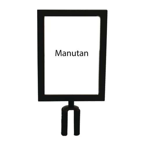 Manutan Expert információs tábla torlaszoló oszlopokhoz, 2 m, fekete