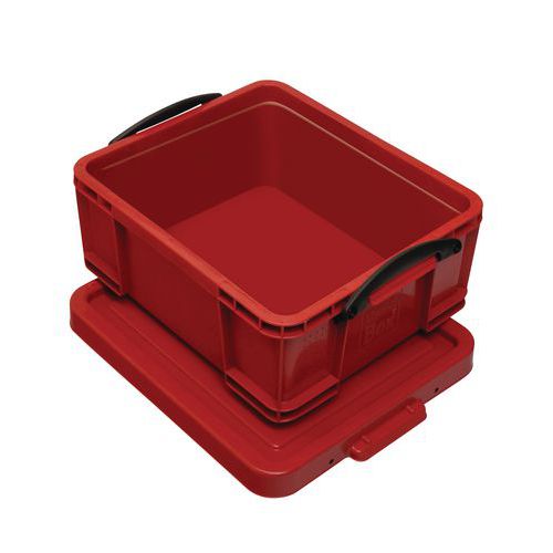 Műanyag tároló dobozok kapcsos fedéllel, piros