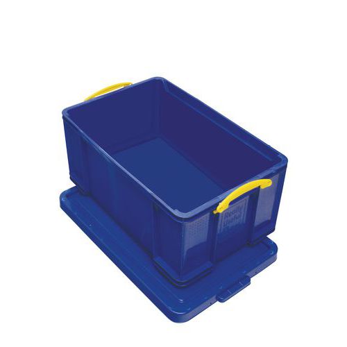 Műanyag tároló dobozok kapcsos fedéllel, kék