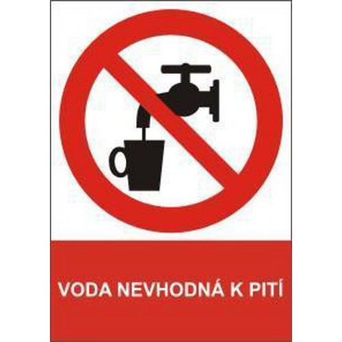 Tiltó biztonsági táblák - Nem ivóvíz
