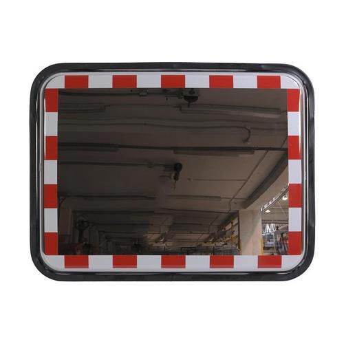 Téglalap alakú közlekedési tükrök, rozsdamentes acél
