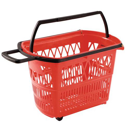 Műanyag bevásárlókosarak kerekekkel