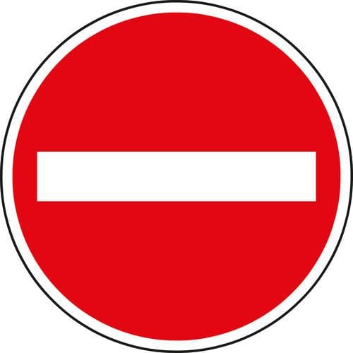 Behajtani tilos minden járműnek (B2) közlekedési tábla