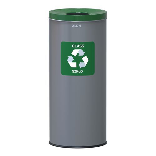 EKO fém szemetes kosarak szelektív hulladékhoz, 45 l térfogat
