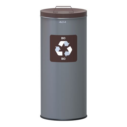 EKO fém szemetes kosarak szelektív hulladékhoz, 45 l térfogat