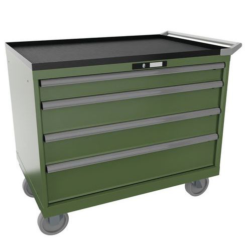 Lista műhelyfiókos szekrények, 4, 5 és 6 fiókkal, 1023x572x962 mm