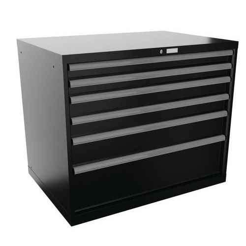 Lista műhelyfiókos szekrények, 1023x725x850 mm, 5 fiók