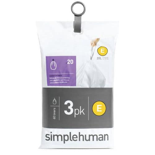 Pocket Liner szemeteszsák, 20 l (E) - Simplehuman