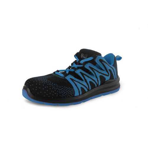 Cipő félcipő, perforált, CXS ISLAND MOLAT S1P, fekete-kék