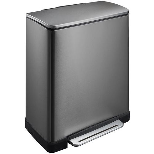 E-Cube pedálos szelektív szemetes, 28+18 l_EKO