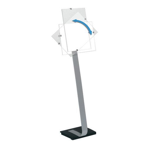 Crystal Sign Stand prezentációs állvány, szürke