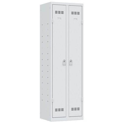 Vinco hegesztett többcélú szekrények, 2 rekesszel, 600 mm, hengerzárral