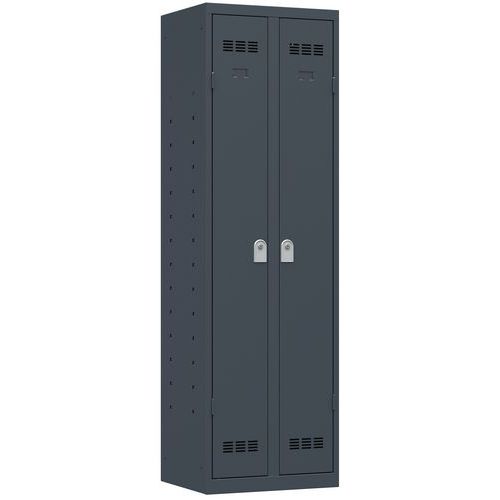 Vinco hegesztett többcélú szekrények, 2 rekesszel, 600 mm, hengerzárral